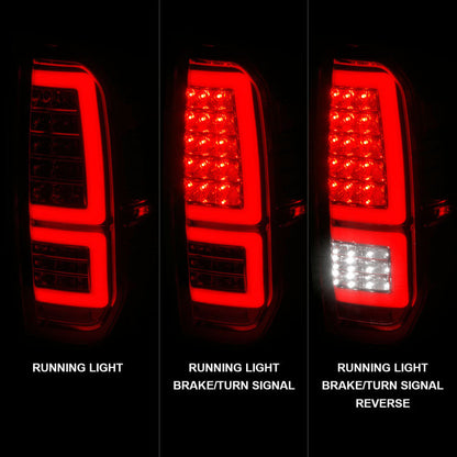 ANZO 2014-2021 Toyota Tundra LED Taillights Chrome Housing/Clear Lens 311438