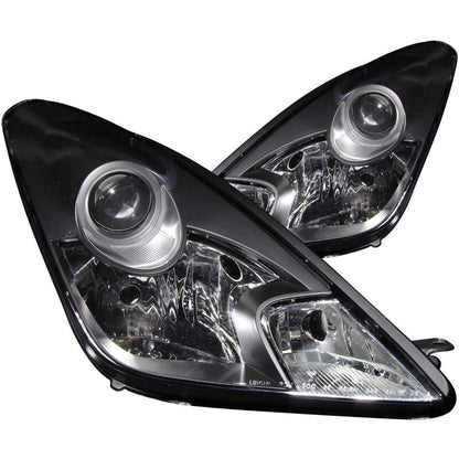 Anzo 2000-2005 Toyota Celica Crystal Headlights Black