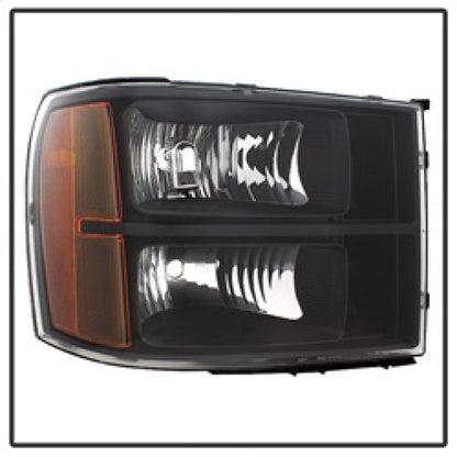 SPYDER Xtune GMC Sierra 07-13 Crystal Headlights Black HD-JH-GSIE07-AM-BK 9034749