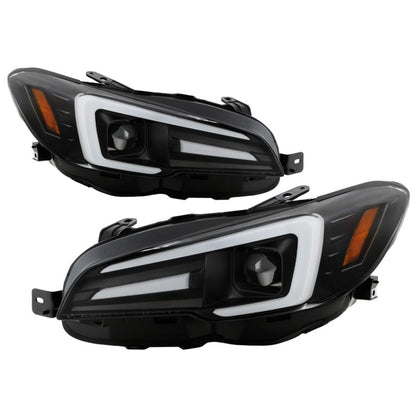 Spyder Subaru Impreza WRX 15-20 Halogen High-Power LED Headlights- Black PRO-YD-SWRX15HALAP-SBSEQ-BK 5088093