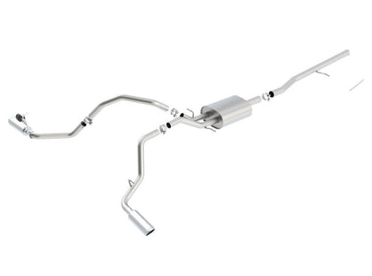 Borla 14 Silv/Sierra C/B Exh S-Type 1500 5.3L V8 AT/MT 2&4WD Ext Cab Split Side Exit 140545