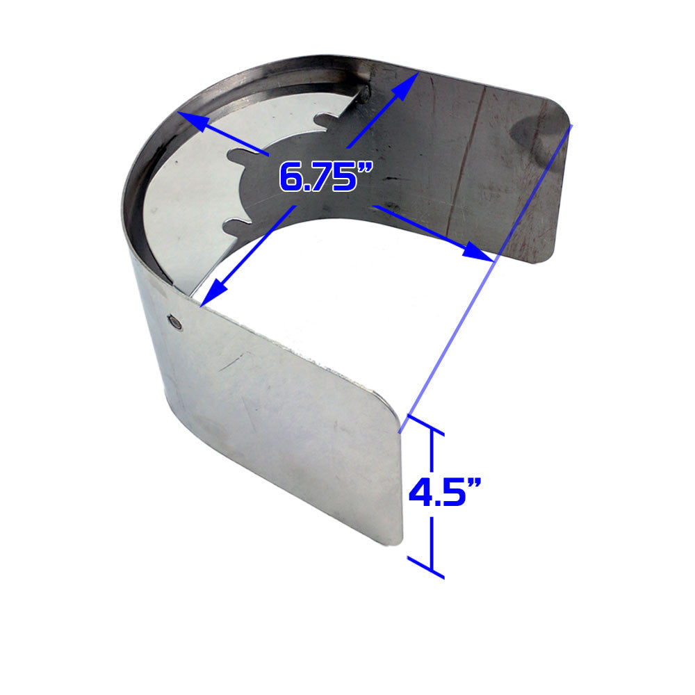 REV9 TURBOCHARGER HEAT SHIELD – CHROME FINISH
