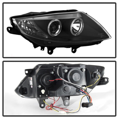 Spyder BMW Z4 03-08 Projector Headlights Halogen Model Only - LED Halo Black PRO-YD-BMWZ403-HL-BK 5029072