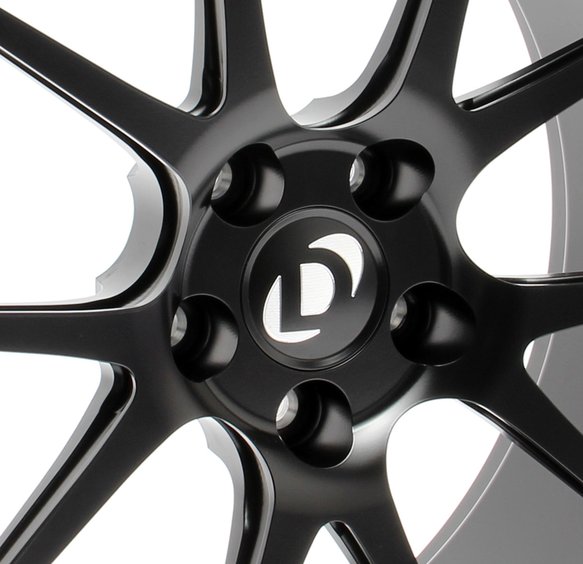 Forgeline GA1R Performance Wheel Set - 2012-2016 BMW M5 Front: 20 x 9.5 - Rear: 20 x 10.5 - Black - Dinan Center Cap - F10