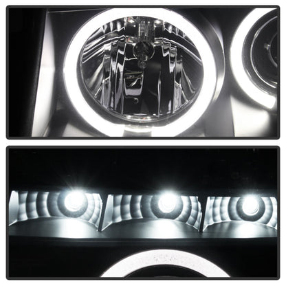 Spyder Nissan Titan 04-14 Projector Headlights LED Halo LED Blk Smke PRO-YD-NTI04-HL-BSM 5078605