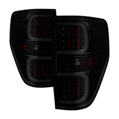 SPYDER xTune Ford F150 09-14 LED Tail Lights - Black ALT-ON-FF15009-LBLED-BSM 9038495