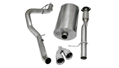 Corsa Performance 09-13 Chevrolet Suburban 1500 5.3L V8 Polished Sport Cat-Back Exhaust