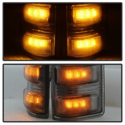 SPYDER xTune Ford Superduty 08-14 F250-F550 Amber LED Mirror Signal Lens - Smoke ACC-LED-FDSD08-MR-SM 9924743