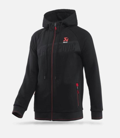 Akrapovic Mens Corpo Zip Hoodie Black - Large 802057