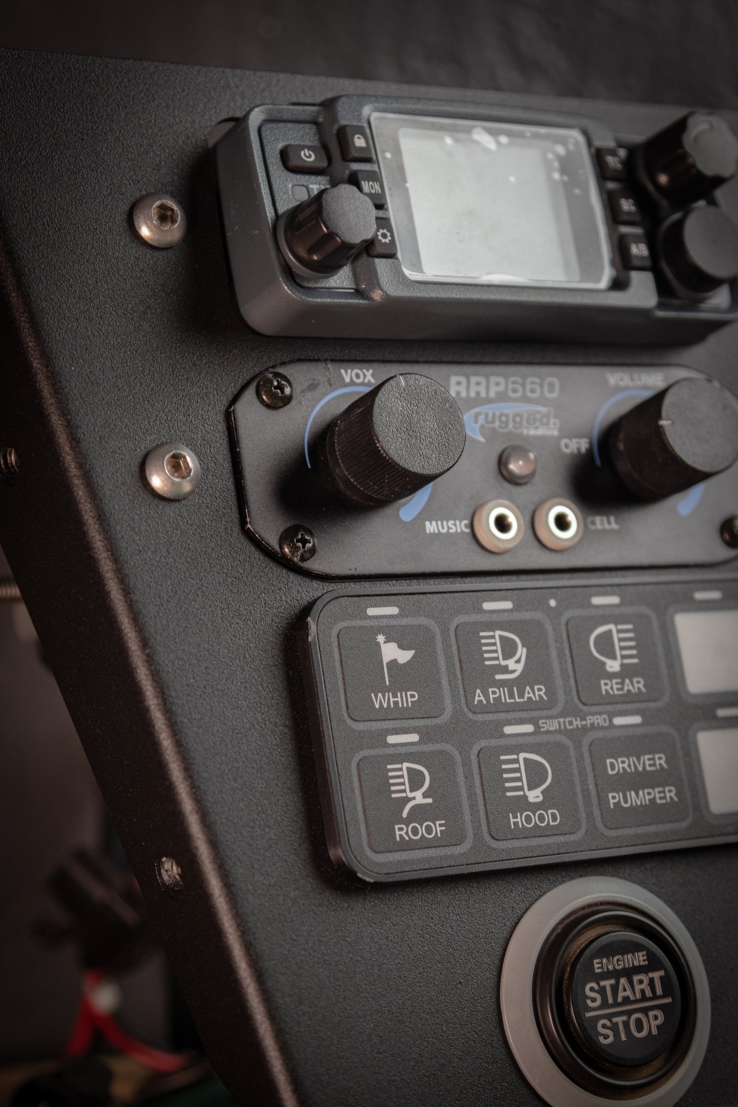 2017-2025 ABM Mini Radio + Switch-Pros Mount