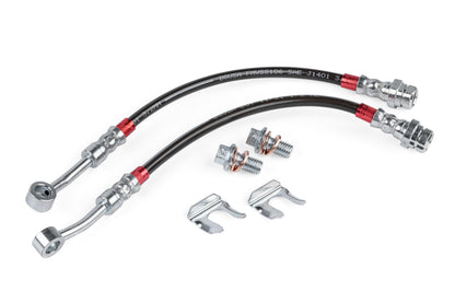 APR Braided Stainless Steel Brake Lines (Set of 2) - Rear
