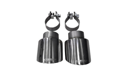 Corsa Performance 10-14 Volkswagen R Mk6 Polished Two 4.0in Polished Pro-Series Tip
