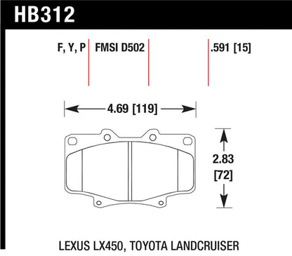 Hawk LTS Street Brake Pads