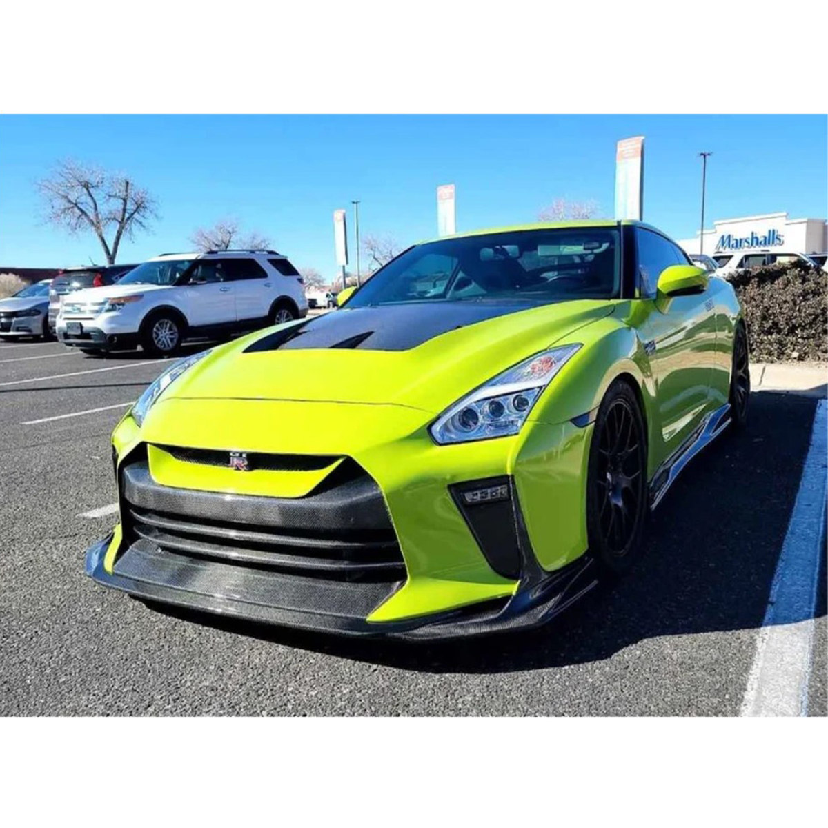 Carbon Fiber Front Bumper with Lip for Nissan GT R R35