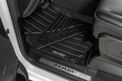 Rough Country Flex-Fit Floor Mats Crew | Ram 1500 (19-24)/1500 TRX (21-24)
