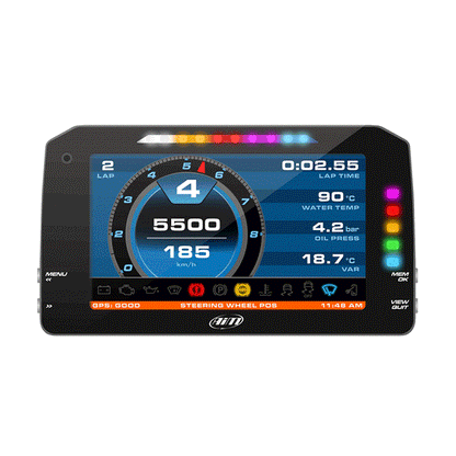 AiM Sports MXP Midsize Color TFT Dash and Data Logger
