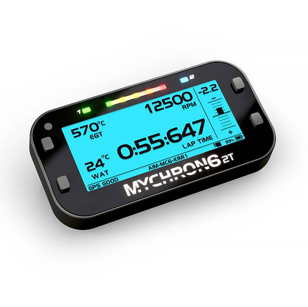 AiM Sports MyChron6 2T Dual-Temp Karting Dash and Data Logger