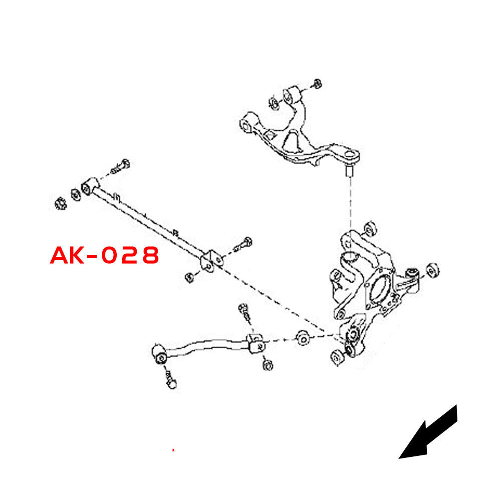 GODSPEED Infiniti G35 Sedan (V35) 2003-06 / G35 Coupe (V35) 2003-07 Adjustable Rear Camber Arms With Spherical Bearings