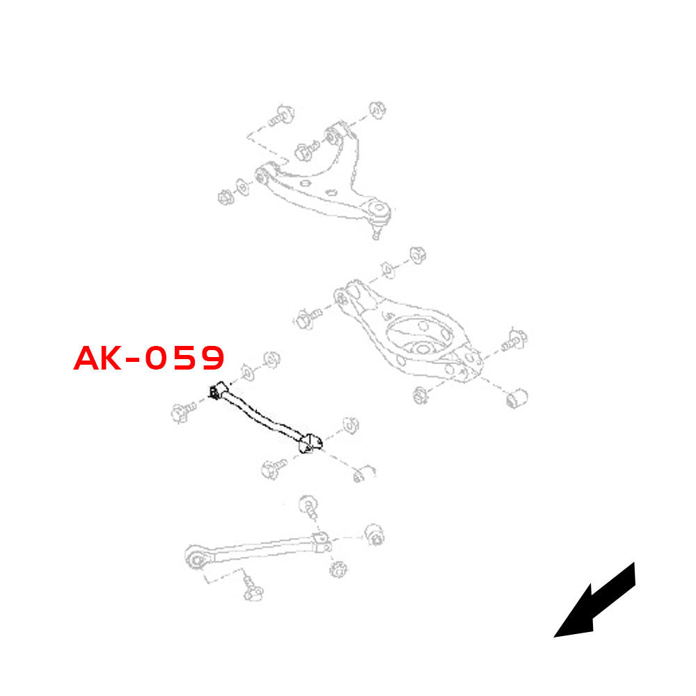 GODSPEED Infiniti G35 Sedan (V36) 2007-08 Adjustable Camber Rear Lower Arms With Spherical Bearings