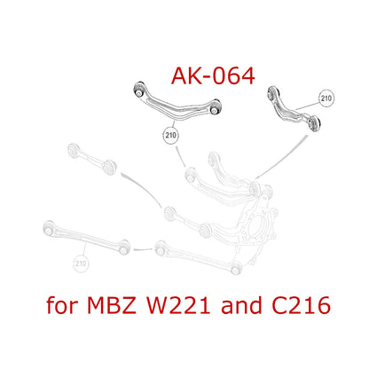 GODSPEED Mercedes-Benz S-Class Coupe (C217) 2015-21 Adjustable Rear Upper Camber Arms w/ Spherical Bearings
