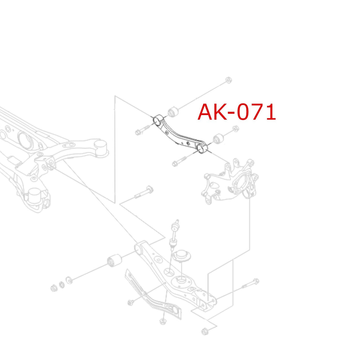 GODSPEED Hyundai Tucson (TL) 2016-21 Adjustable Rear Upper Camber Arms w/ Spherical Bearings