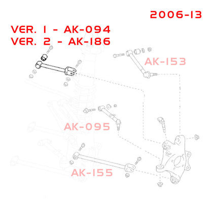 Godspeed Lexus IS200t/IS250/IS300/IS350/IS Turbo (XE30) 2014-24 Adjustable Rear Upper Forward Arms