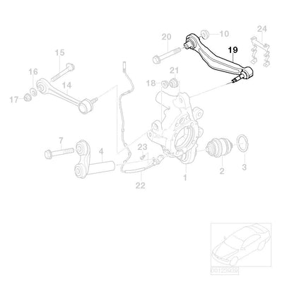 BMW BMW 6-Series (E63/E64) 2004-10 Adjustable Rear Camber Arms With Spherical Bearings