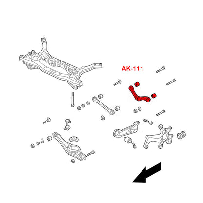 Godspeed Hyundai Veloster (JS)/Veloster N (JS) 2019-23 Adjustable Camber Rear Control Arms With Spherical Bearings