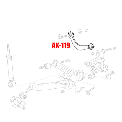 Godspeed Toyota Celica (ZZT23X) 2000-06 Adjustable Rear Camber Arms With Spherical Bearings
