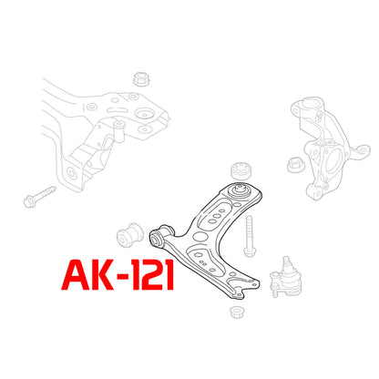 GODSPEED Audi A3 / A3 Quattro / RS3 / S3 (8V) 2015-20 Adjustable Front Lower Control Arms w/ Spherical Bearings