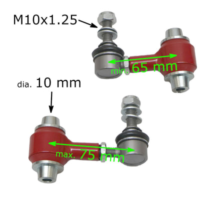 GODSPEED PROJECT Rear Adjustable Sway Bar End Links for Volkswagen Golf / GTI / Golf R (MK8) 2022–2027 – 65–75mm