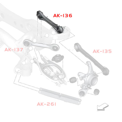 GODSPEED BMW 1-Series (E82/E88) 2007-13 Adjustable Rear Camber Kit With Spherical Bearings