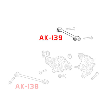 GODSPEED Acura TLX (UB1|UB2|UB3) 2015-20 Adjustable Rear Camber Arms With Spherical Bearings