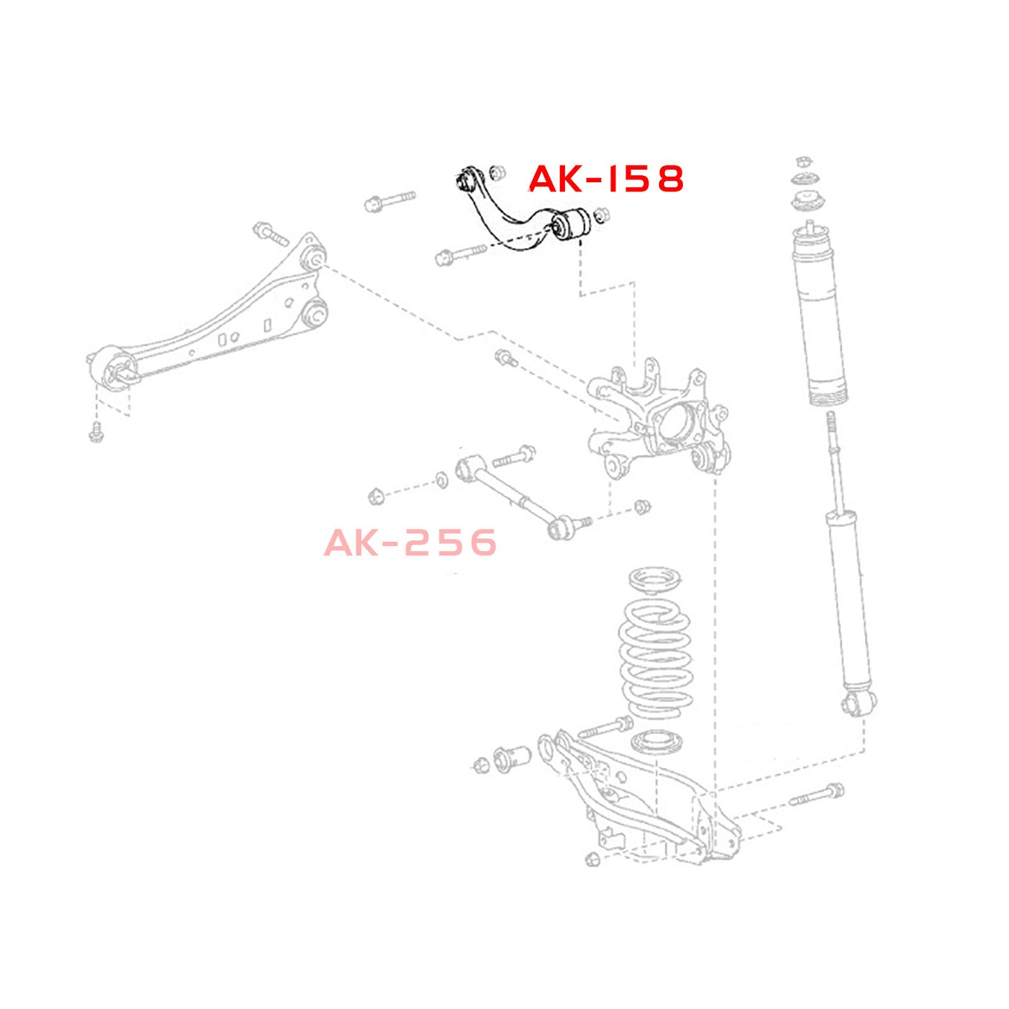 GODSPEED Toyota Corolla iM 2017-18 Adjustable Rear Upper Control Arms With Spherical Bearings