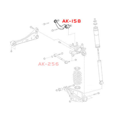 GODSPEED Toyota Corolla iM 2017-18 Adjustable Rear Upper Control Arms With Spherical Bearings