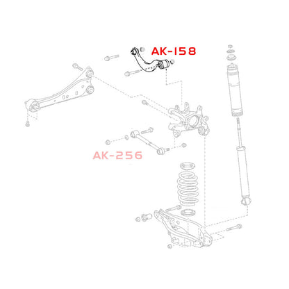 Godspeed Toyota Corolla iM 2017-18 Adjustable Rear Upper Control Arms With Spherical Bearings