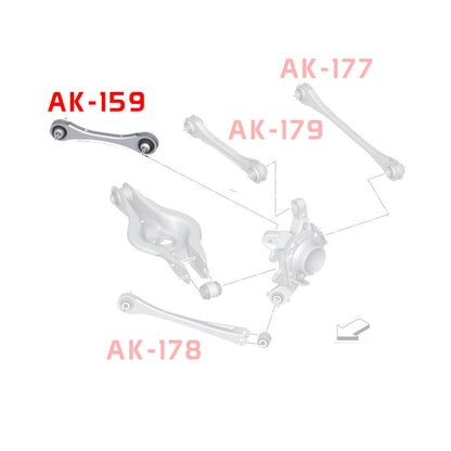 GODSPEED BMW 118i 120i (F20/F21) 2014-21 Adjustable Rear Camber Forward Arms With Spherical Bearings