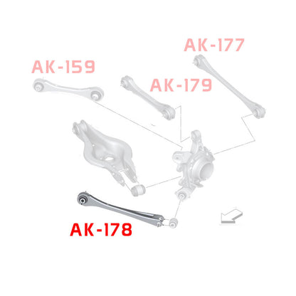 GODSPEED BMW 3-Series (F30/F31/F34) 2012-19 Adjustable Rear Trailing Arms With Spherical Bearings