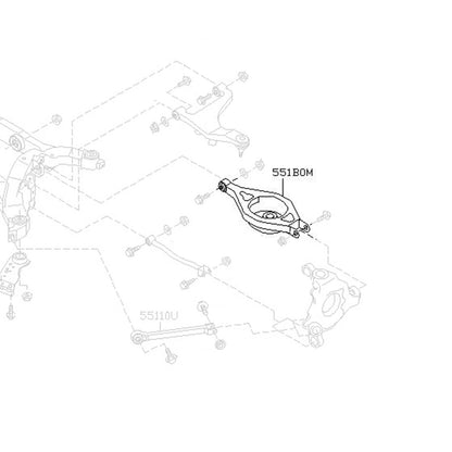 GODSPEED Infiniti G35 Sedan (V35) 2003-06 / G35 Coupe (V35) 2003-07 Adjustable Rear Toe Arms With Spherical Bearings - Spring Bucket Conversion Ver. 2