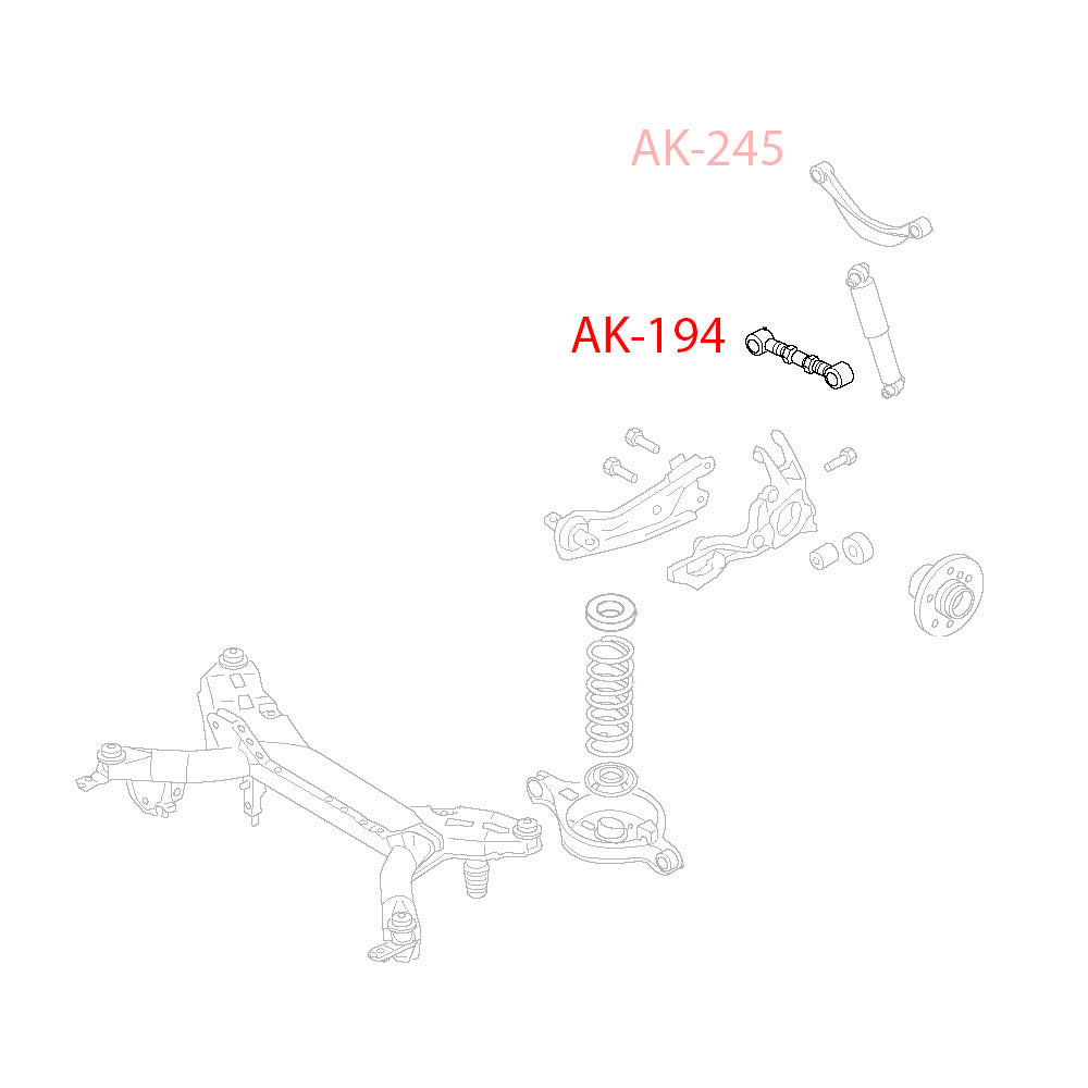GODSPEED Mazda6 (GH) 2009-13 Adjustable Rear Toe Arms With Spherical Bearings