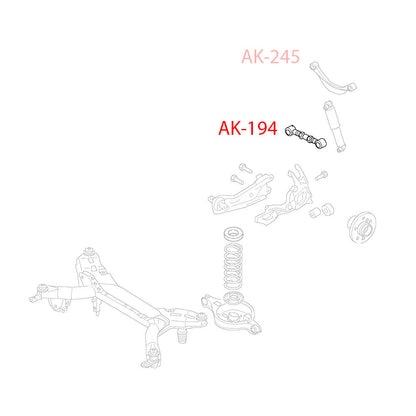 GODSPEED Mazda6 (GH) 2009-13 Adjustable Rear Toe Arms With Spherical Bearings