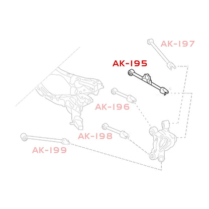 GODSPEED Fiat 124 Spider (Type 348) 2017-20 Adjustable Rear Toe Arms With Spherical Bearings