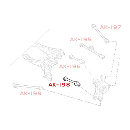 GODSPEED Fiat 124 Spider (Type 348) 2017-20 Adjustable Rear Lower Camber Arms With Spherical Bearings Rear Forward
