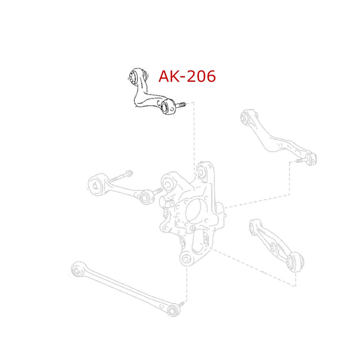 GODSPEED Lexus LS (UCF40) 2007-17 Adjustable Rear Upper Camber Arms w/ Spherical Bearings