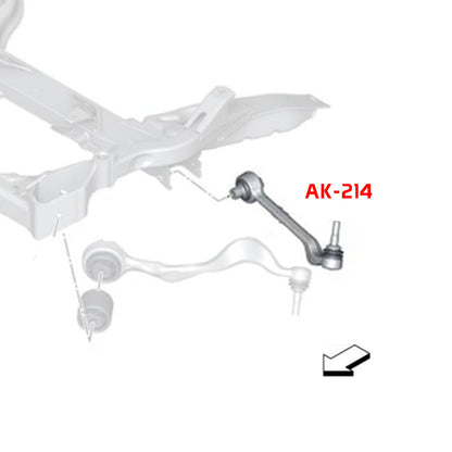 GODSPEED BMW 3-Series RWD (E90/E91/E92/E93) 2006-11 Adjustable Camber Front Lower Arms With Spherical Bearings