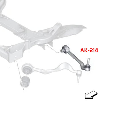 Godspeed BMW 1-Series RWD (E82/E88) 2007-13 Adjustable Camber Front Lower Arms With Spherical Bearings