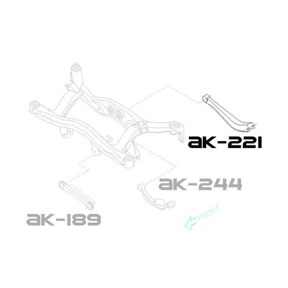 Godspeed Subaru Legacy (BE/BH) 2000-03 Adjustable Rear Arms With Spherical Bearings