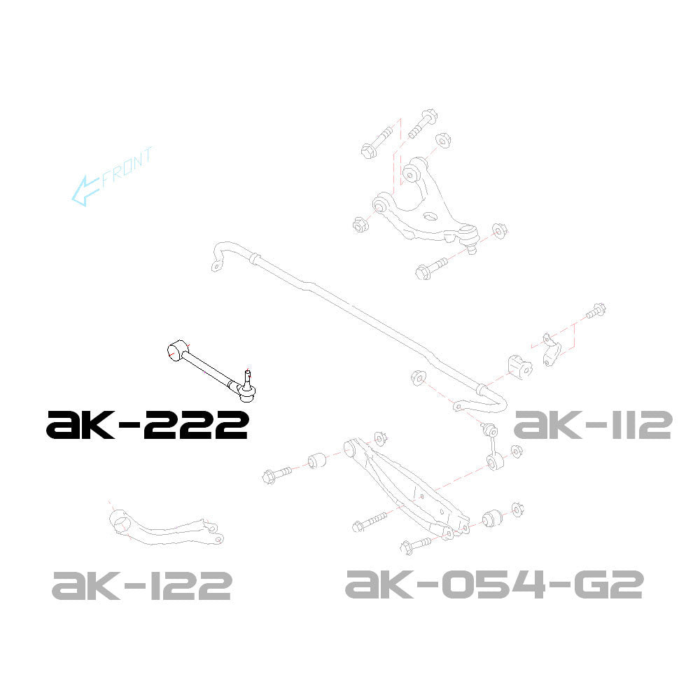 GODSPEED Toyota GR86 (ZN8) 2022-25 Adjustable Rear Toe Arms