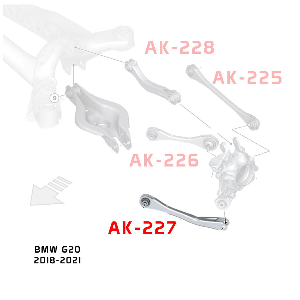 GODSPEED BMW 3-Series (G20) 2019-24 Adjustable Rear Trailing Arms