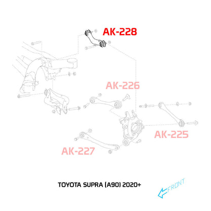 GODSPEED Toyota Supra (A90/A91) 2020-25 Adjustable Camber Rear Upper Arms